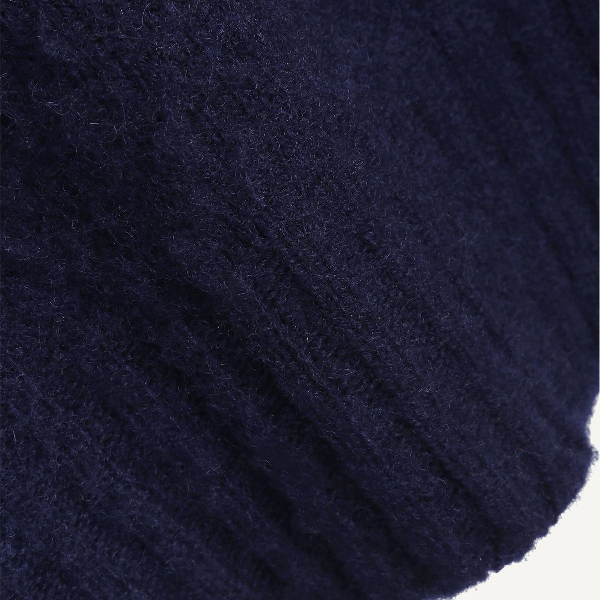 YMC Jets Crew Knit in Navy - detail