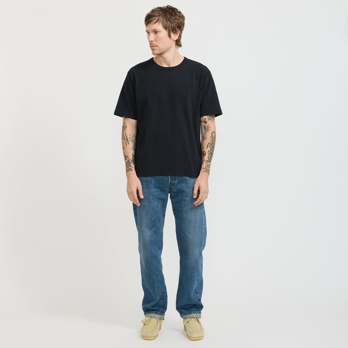 Norse Projects Elmelunde Soft Compact Cotton T-Shirt Black - image 2