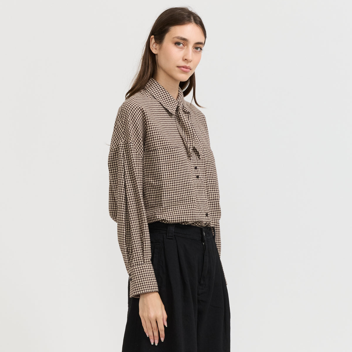 Sessun | Cecily Shirt Ebonysand | Maplestore