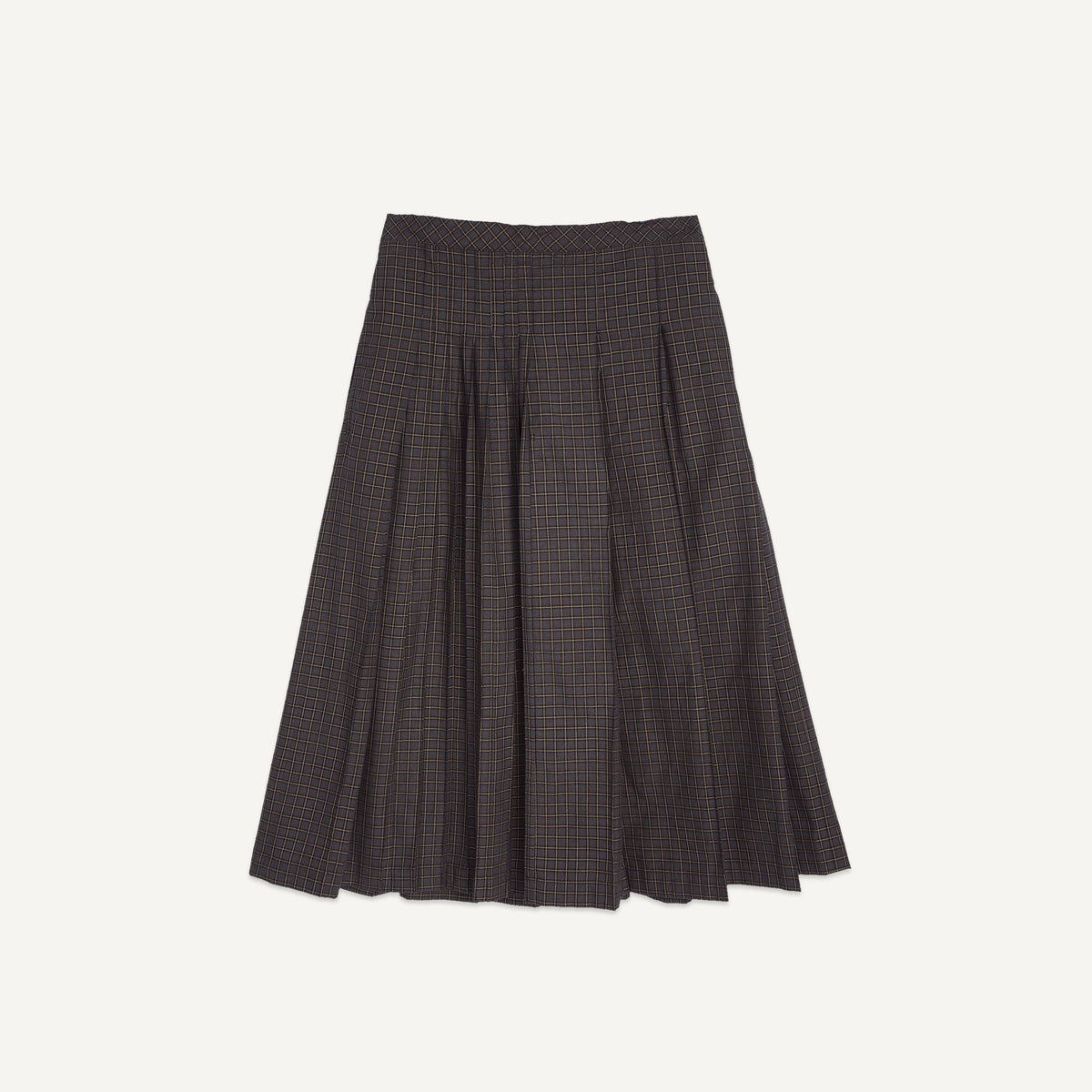 YMC Rosetta Skirt in Grey Multi - front