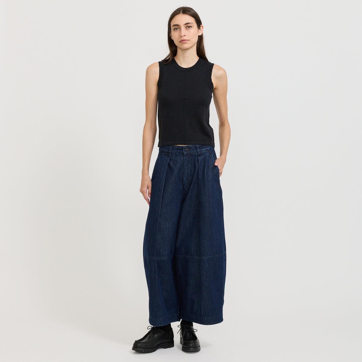 YMC Deadbeat Trouser in Indigo - model retry3 2