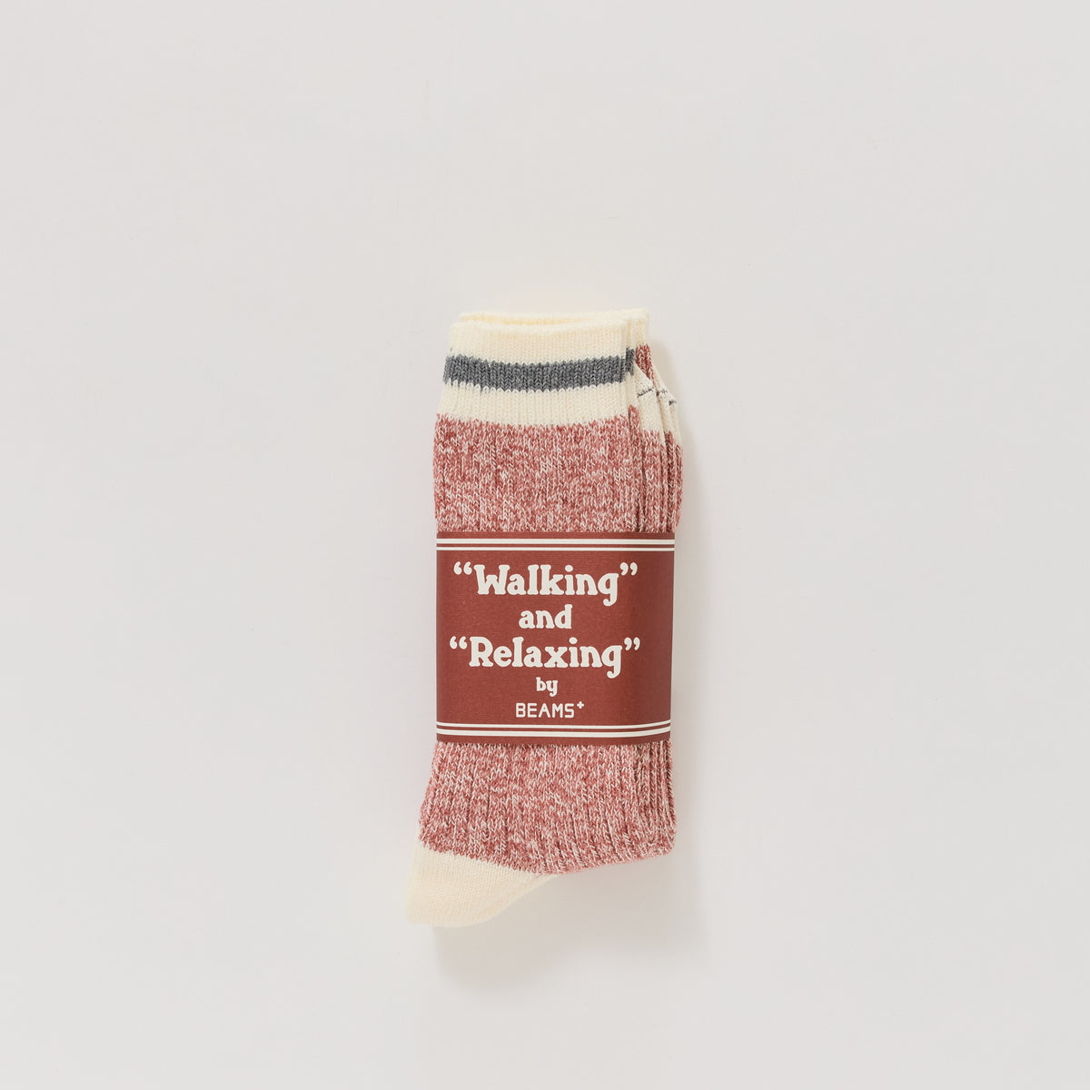 Beams Plus | Ragg Socks Red | Maplestore