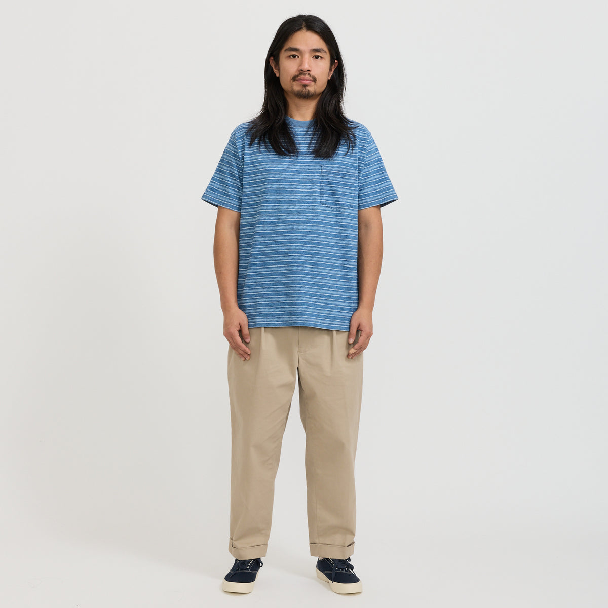 Beams Plus | 2 Pleats Twill Pant Khaki | Maplestore
