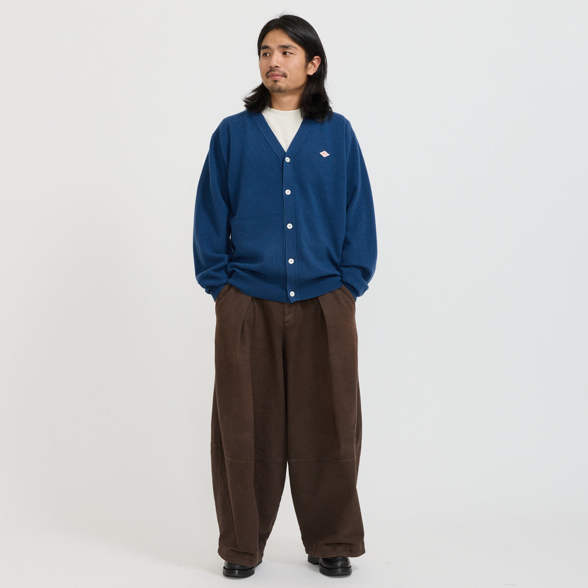 Danton | V Neck Cardigan Dark Blue | Maplestore