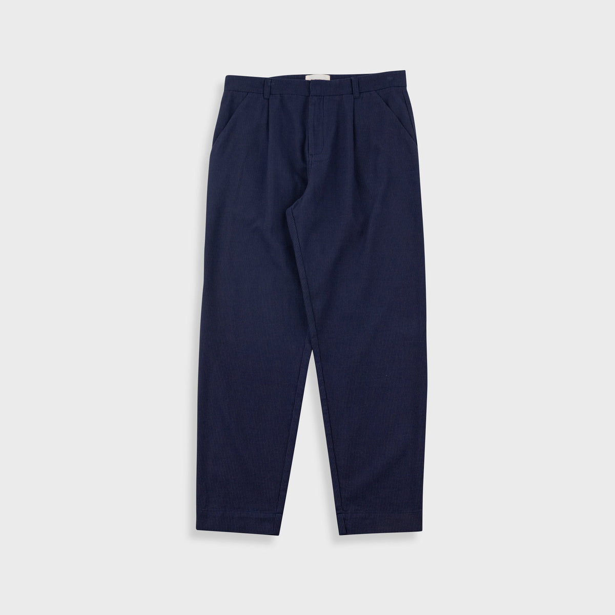 Assembly Suit Trouser Navy Bronze Brushed Stripe