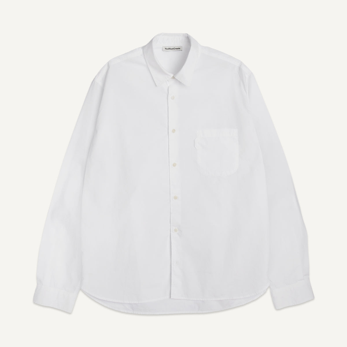 YMC Curtis Shirt in White - front