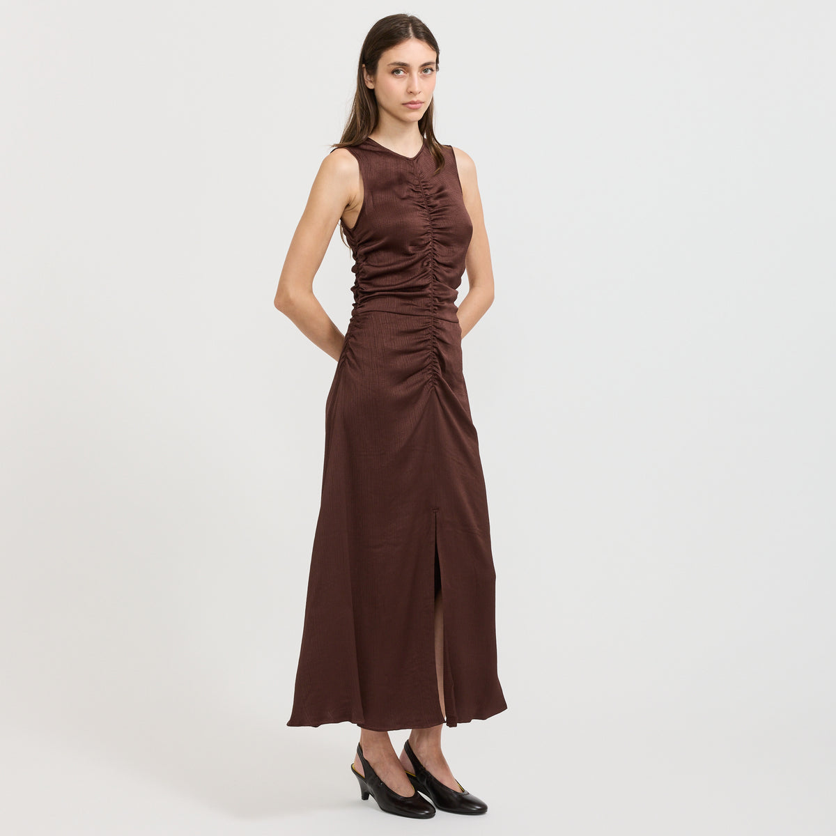 Sessun | Hayworth Dress Moka | Maplestore
