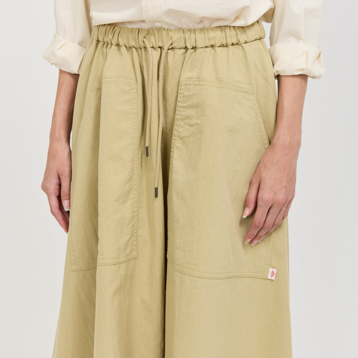 Danton | Easy Skirt Cotton/Nylon Twill Beige | Maplestore