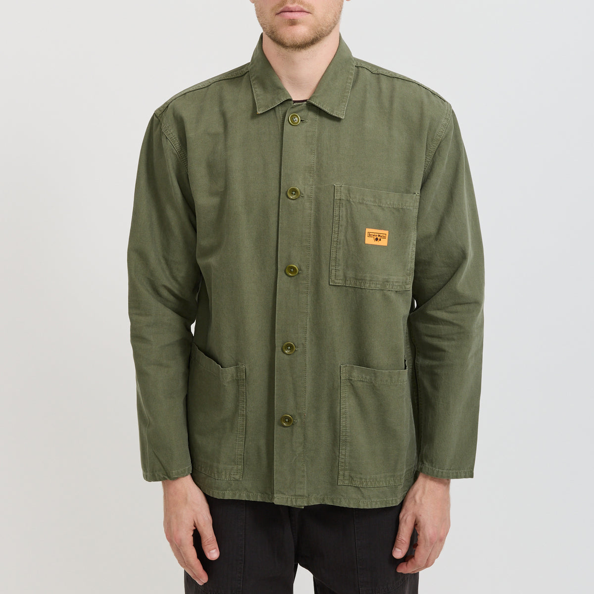 Service Works | Classic Chore Shirt Olive | Maplestore