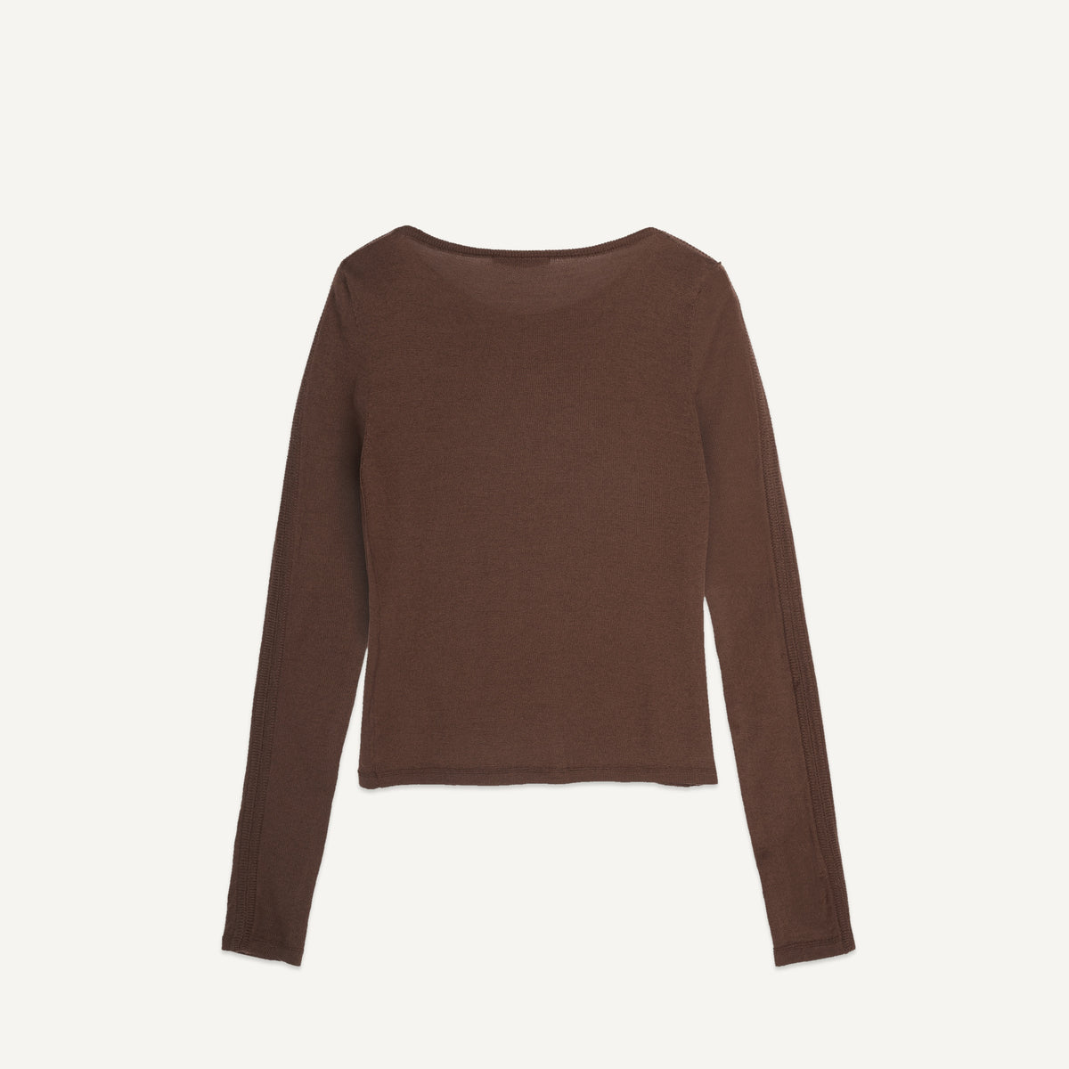 YMC Natalie Cardigan in Dark Brown - back