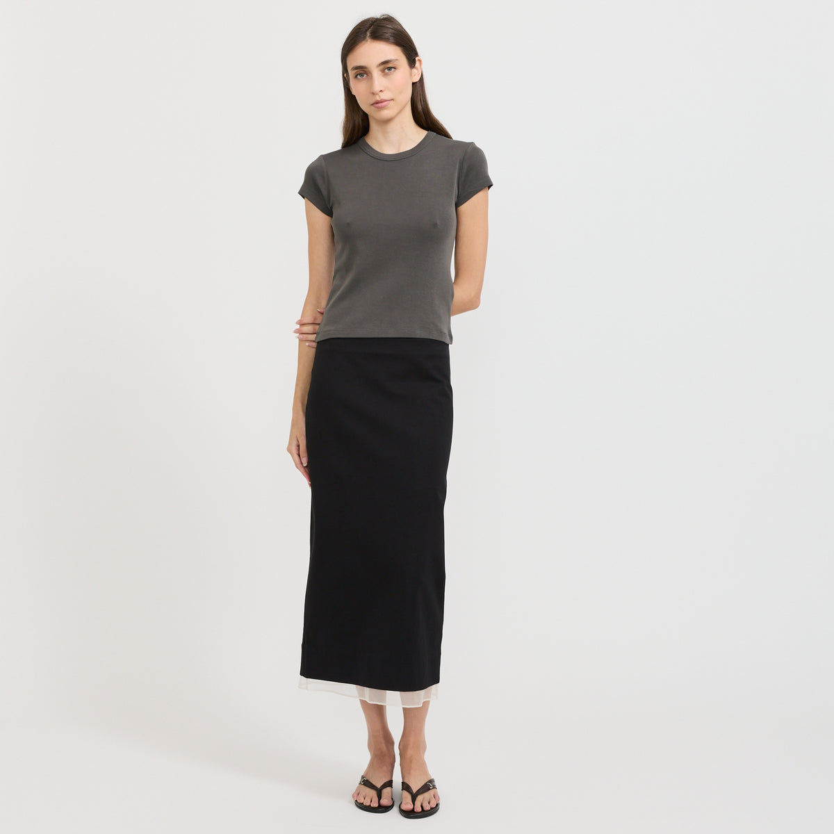 St. Agni | Baby Tee Dark Moss | Maplestore