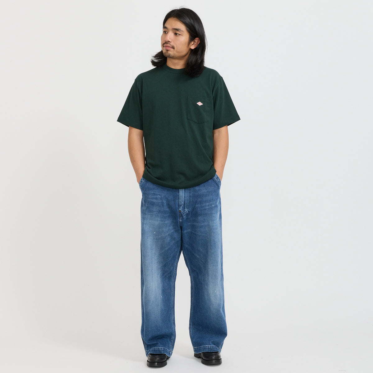 Danton | Pocket T-Shirt Dark Green | Maplestore