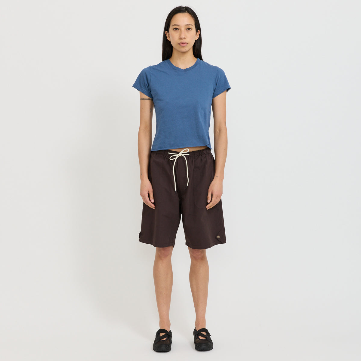 Raw Edge Baby T-Shirt Deep Blue