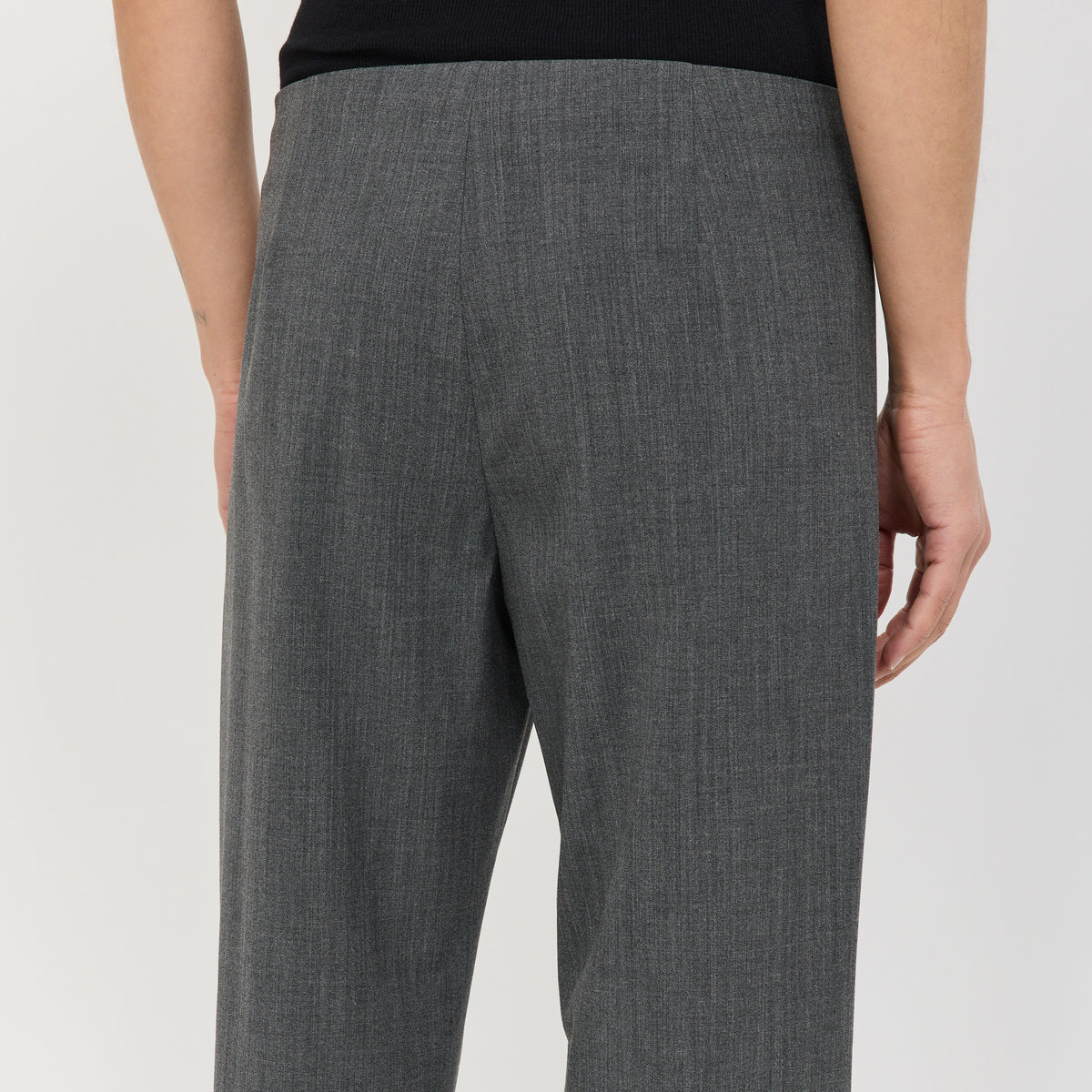 Bandless Crop Pant Charcoal