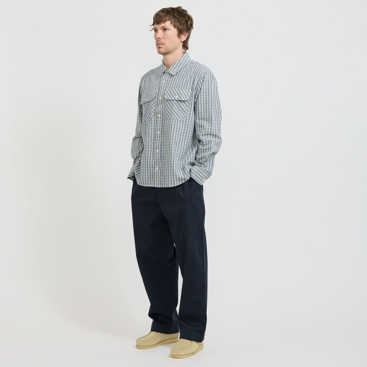 Corridor NYC Americana Check LS Blue - image 2
