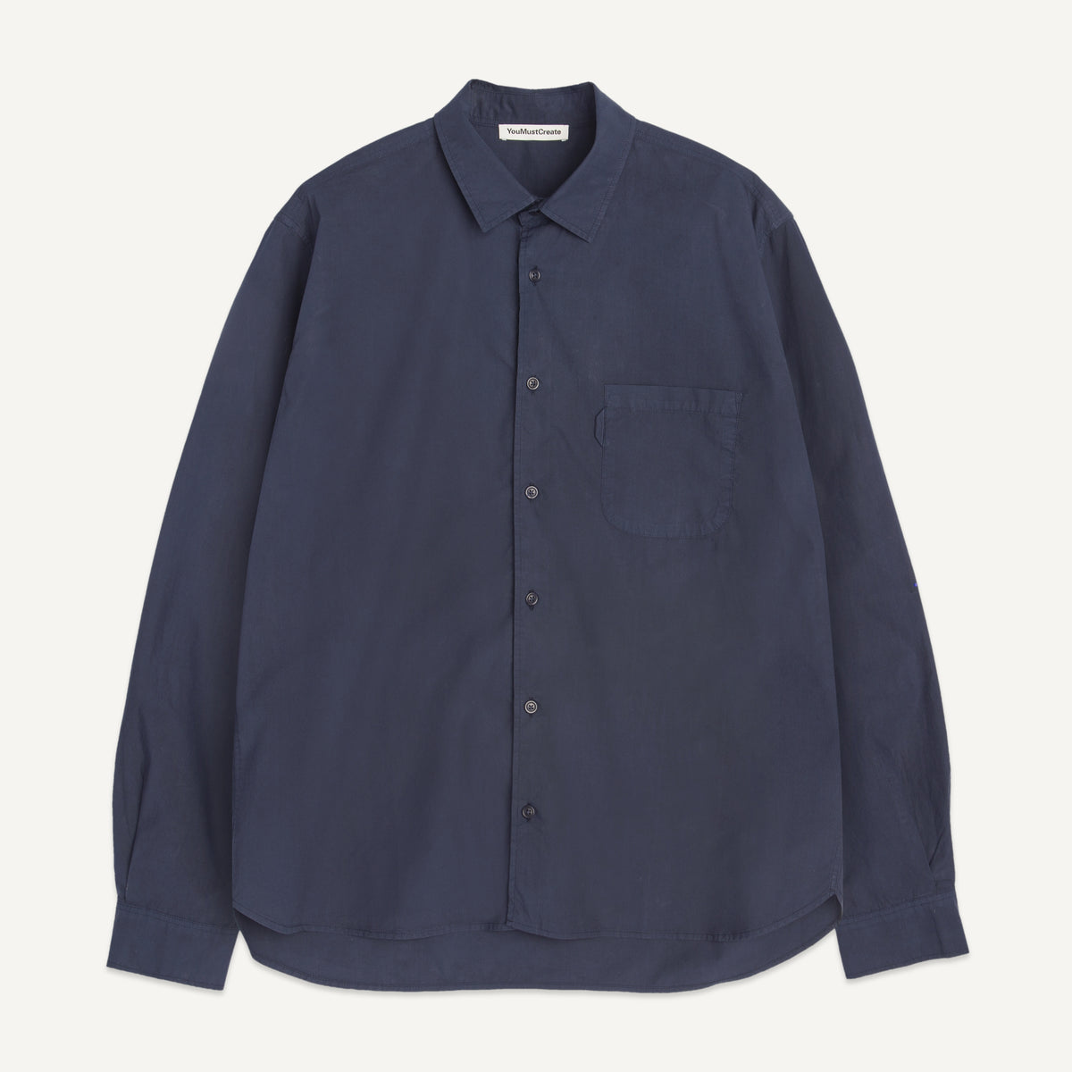YMC Curtis Shirt in Navy - front