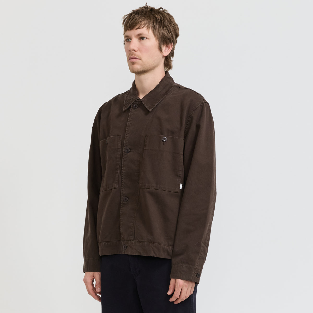 Norse Projects Arresskov Broken Twill Overshirt Delicioso Brown - image 1