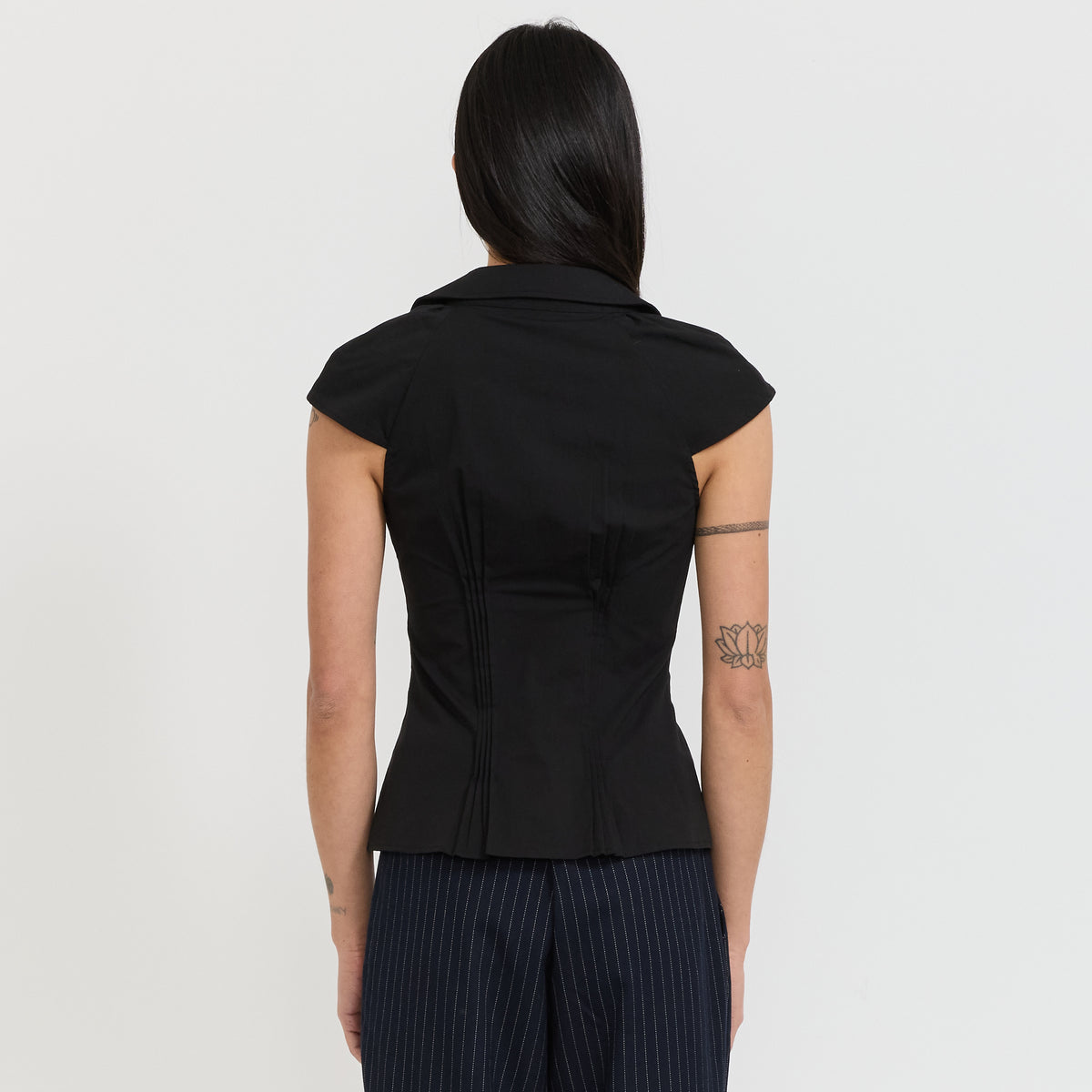 Missy Asymmetric Blouse Onyx