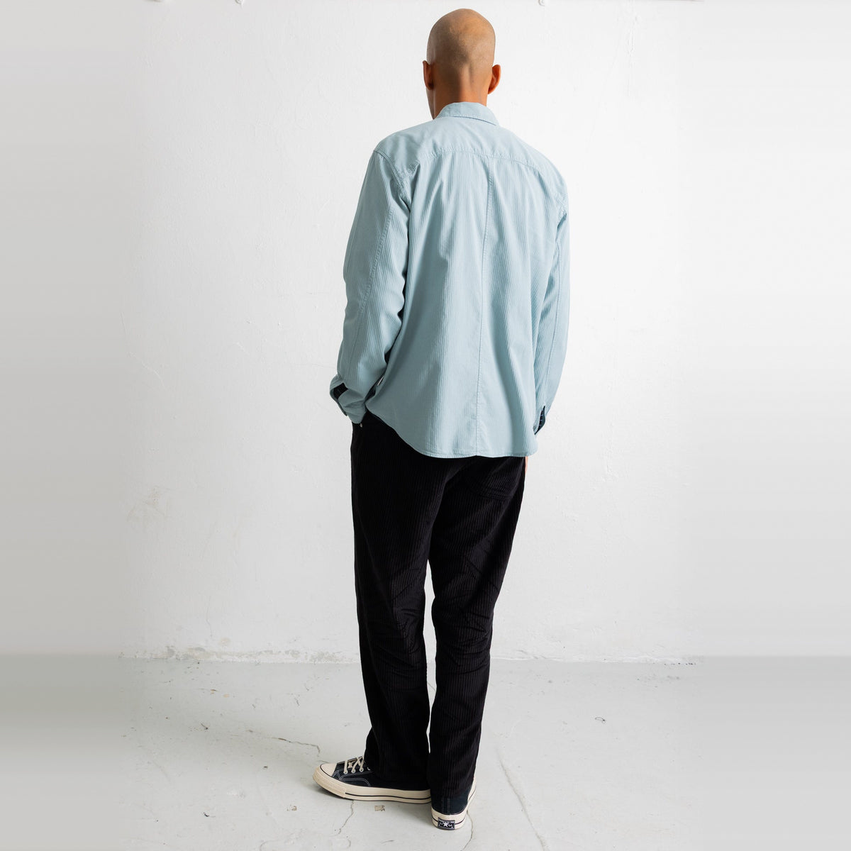 Herringbone Curve Shirt Green Oxide