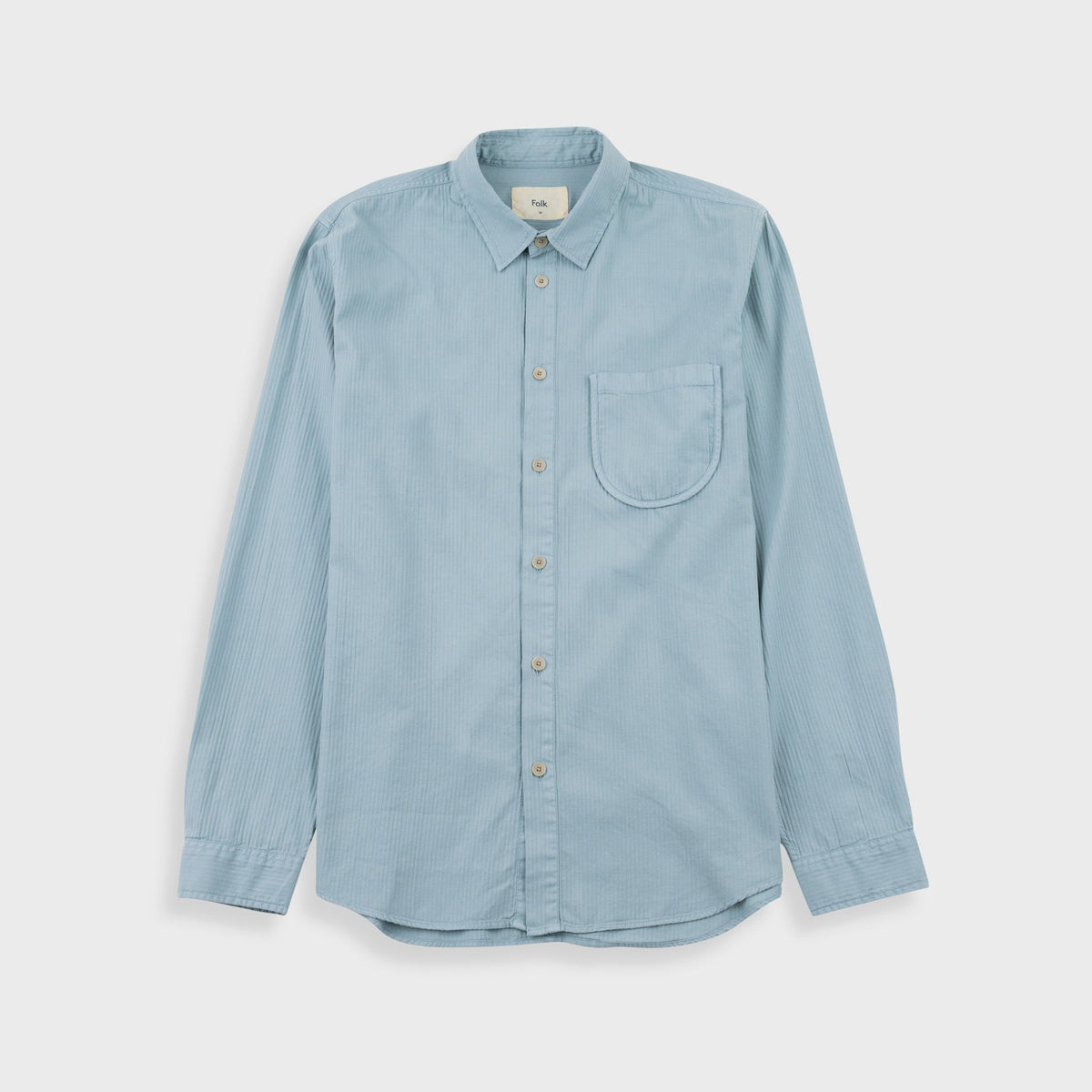 Herringbone Curve Shirt Green Oxide