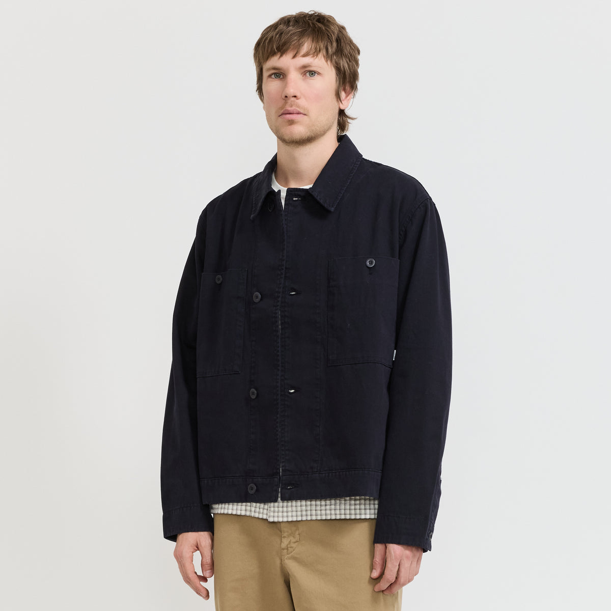 Norse Projects Arresskov Broken Twill Overshirt Dark Navy - image 1