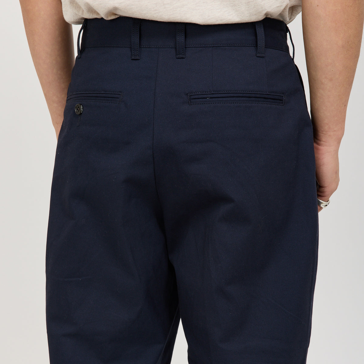 Beams Plus | 2 Pleats Twill Pant Navy | Maplestore