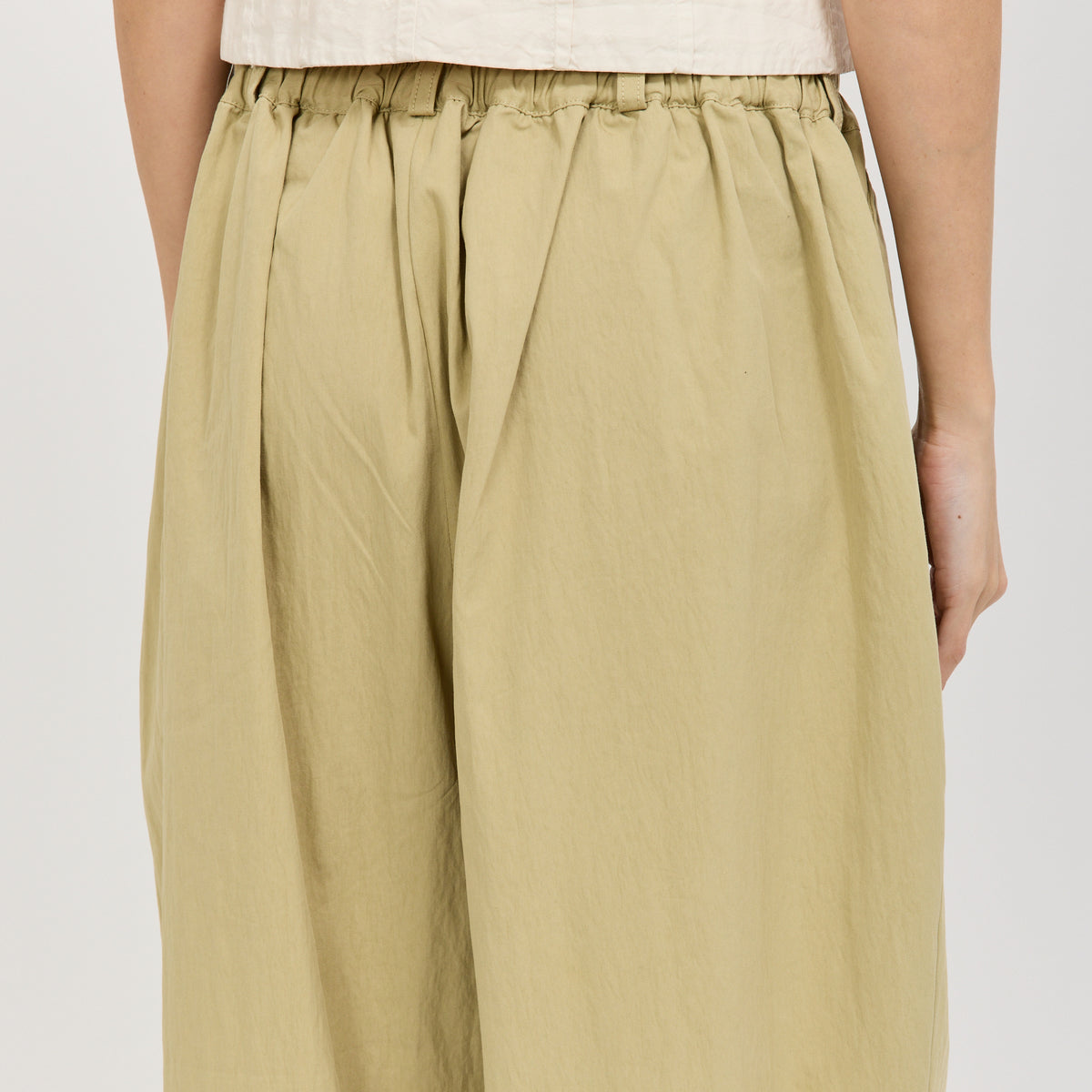 Danton | Twill Double Pleated Easy Pants Beige Womens | Maplestore