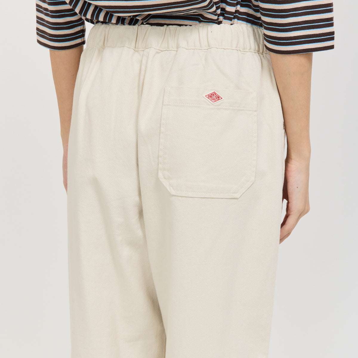 Danton | Tuck Pants Loose Chino Ivory | Maplestore