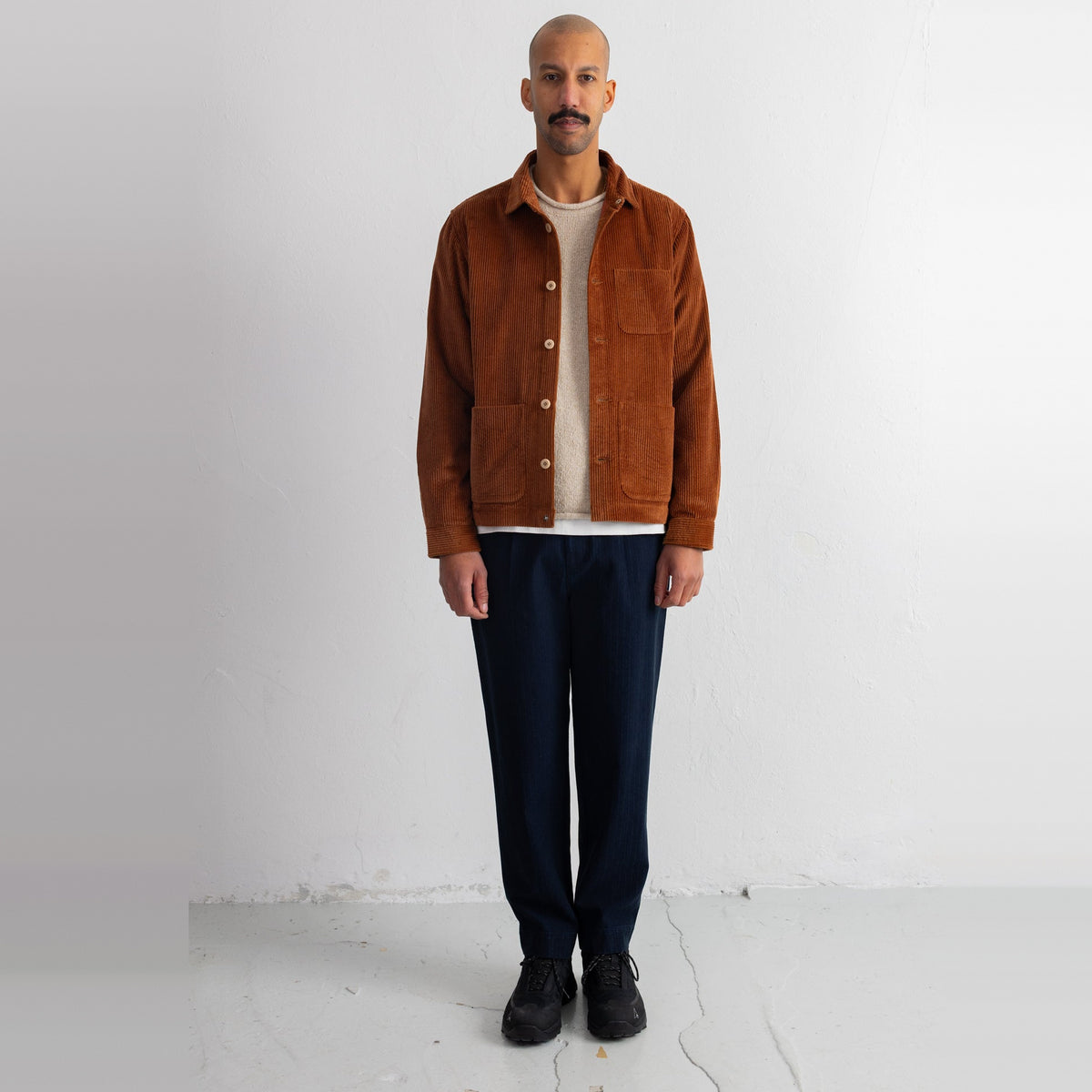 Signal Pant Deep Indigo Herringbone