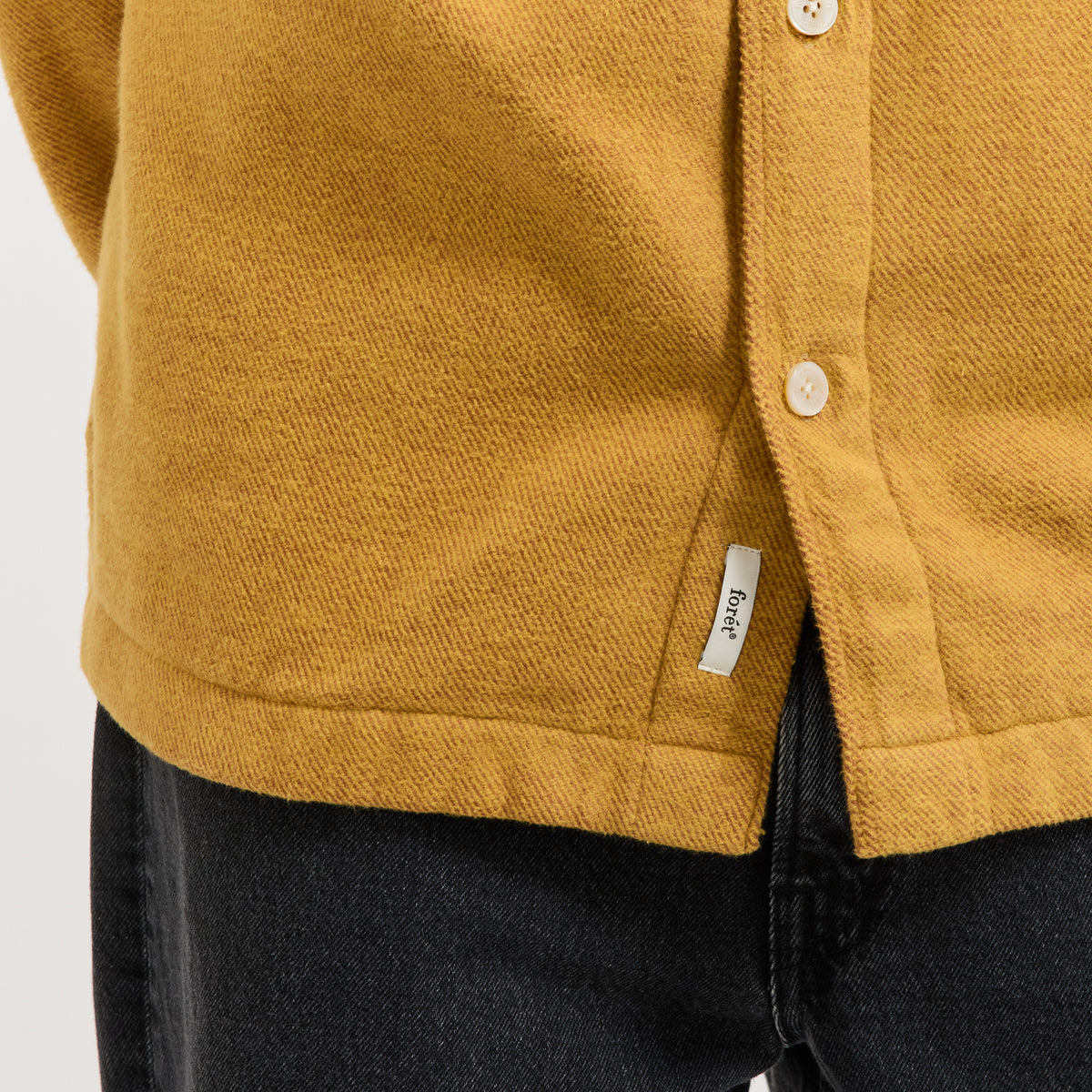 Foret Moon Relaxed Fit Overshirt Yellow - image 14