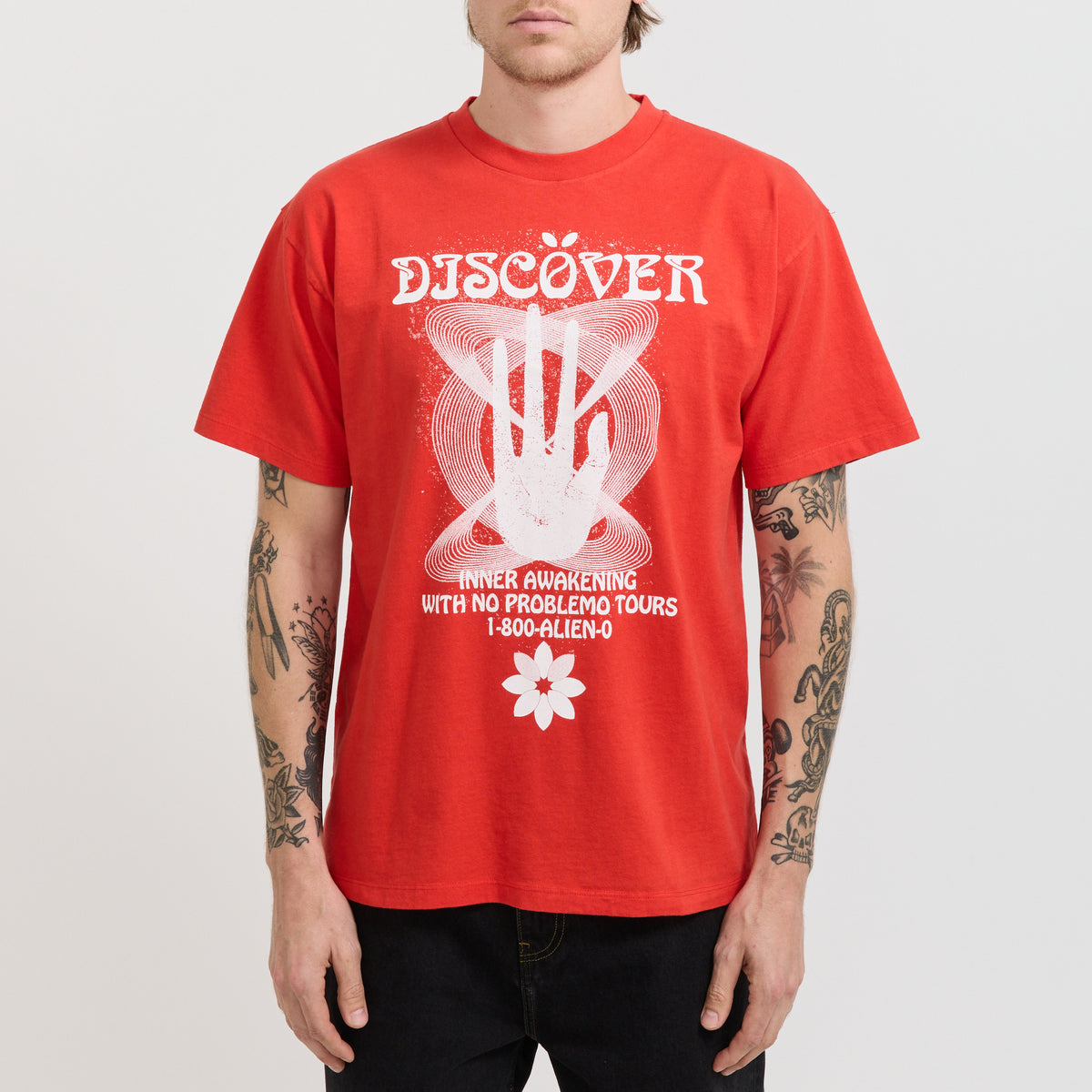 No Problemo Discovery SS Tee Red 5