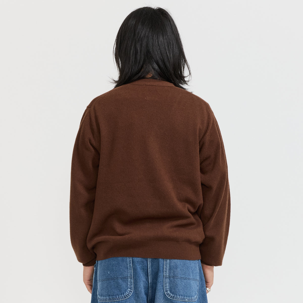 Danton | V Neck Cardigan Beige Brown | Maplestore
