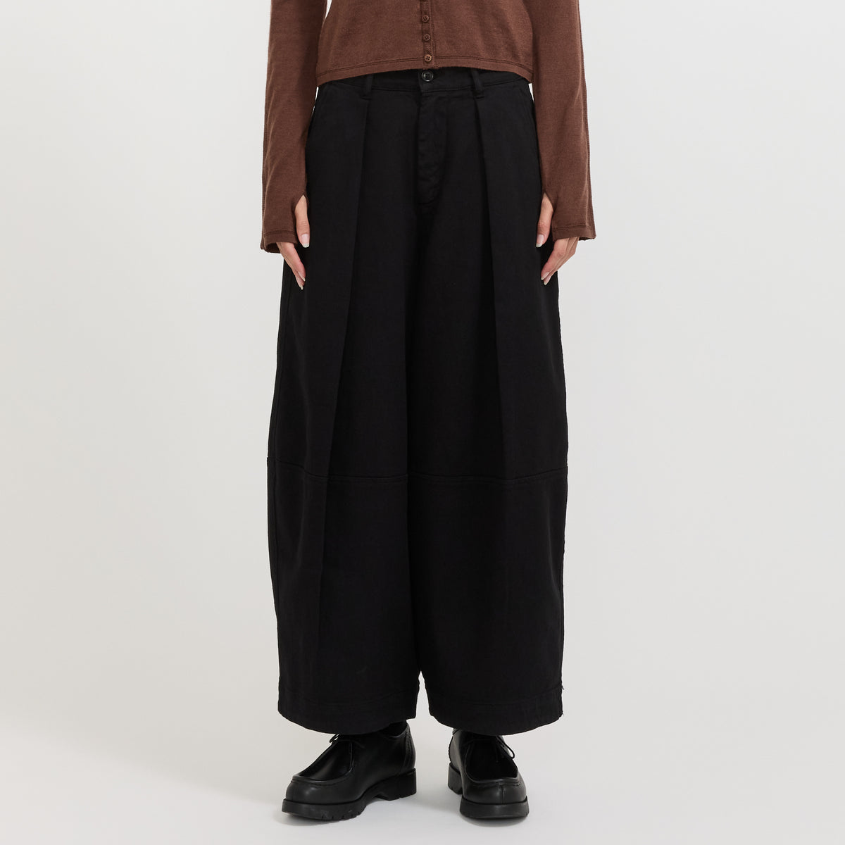 YMC Deadbeat Trouser in Black - model 2
