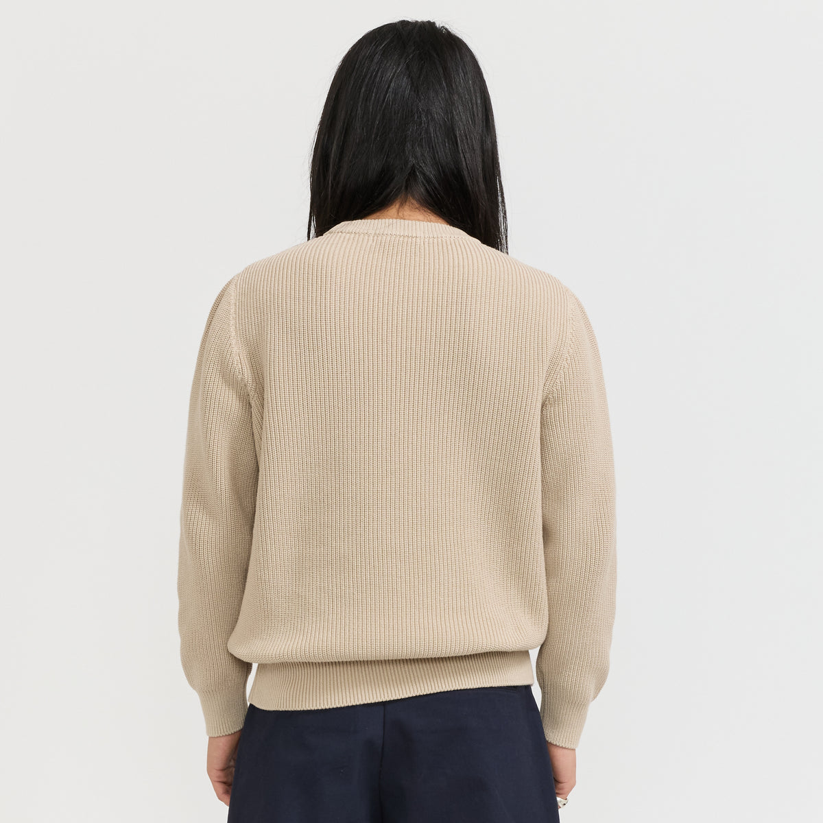 Mooncastle | Cotton Heavy Weight Crewneck Greige | Maplestore