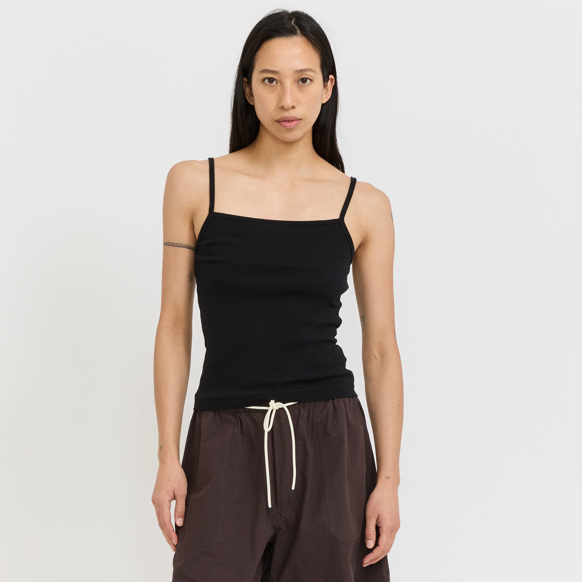 Rib Camisole Black