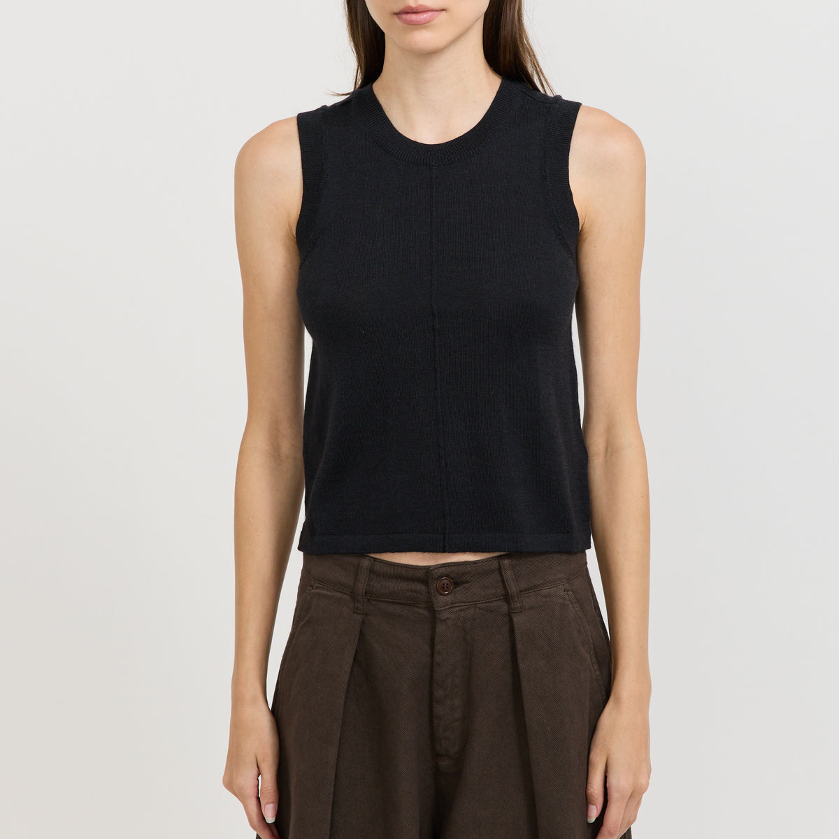 YMC Dot Vest in Black - model 8