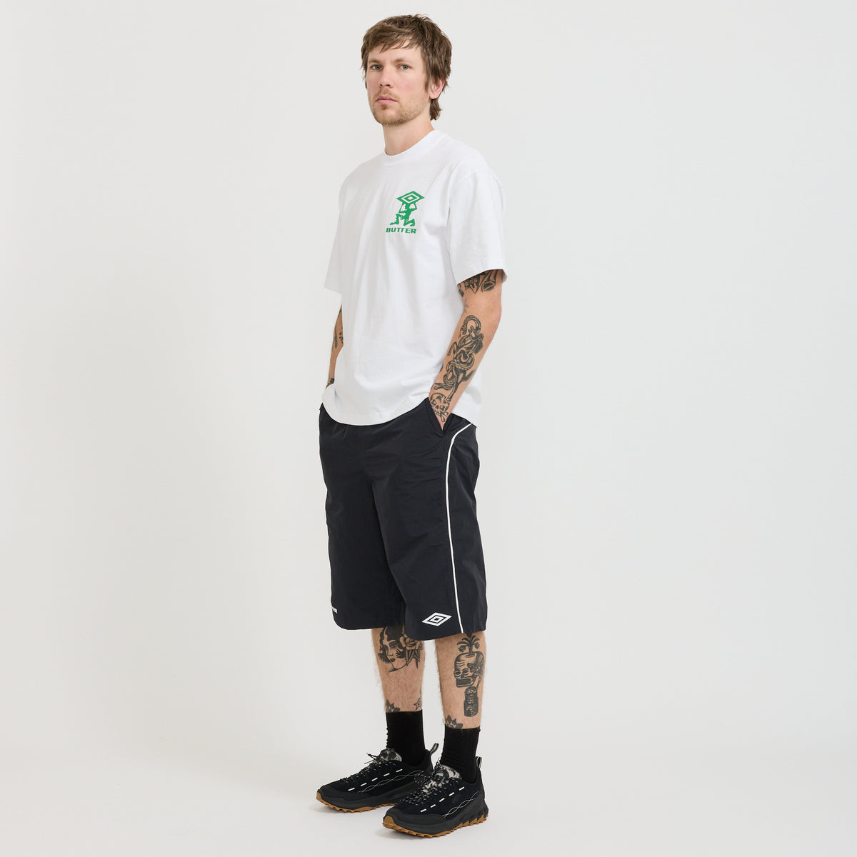 Butter Goods x Umbro Terrain Tee White