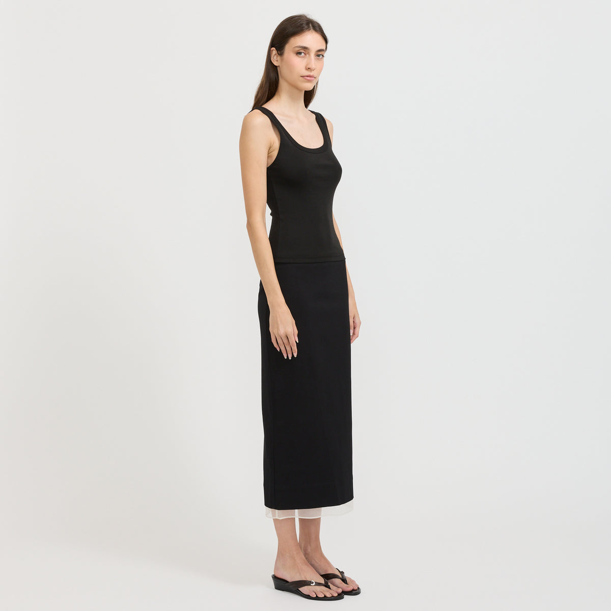 St. Agni | Scooped Ballerina Top Jet Black | Maplestore