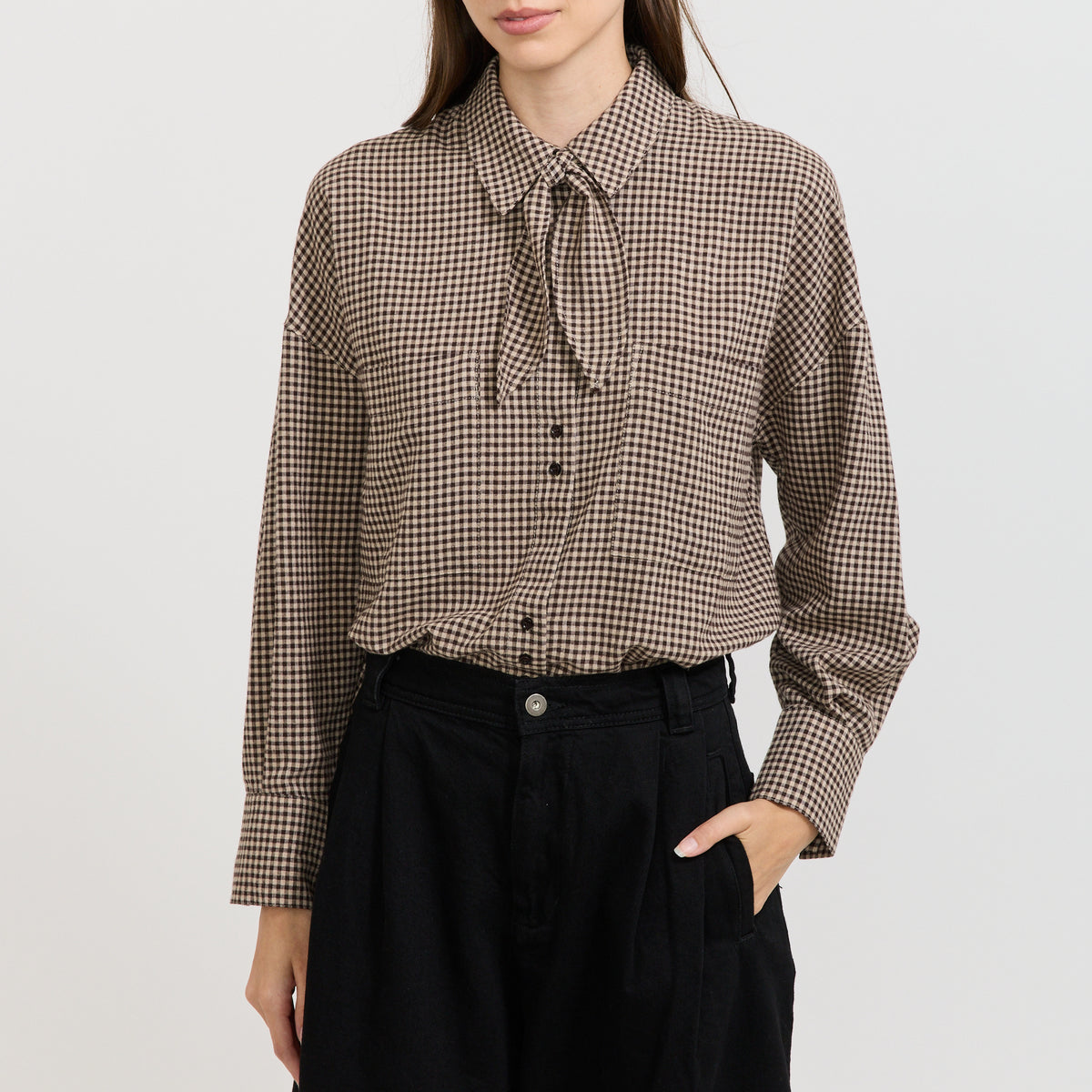 Sessun | Cecily Shirt Ebonysand | Maplestore