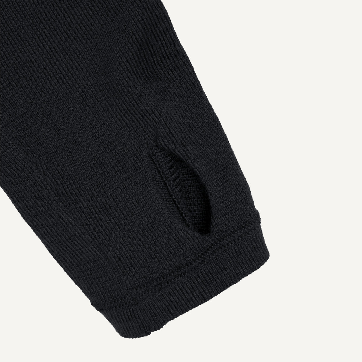 YMC Natalie Cardigan in Black - detail