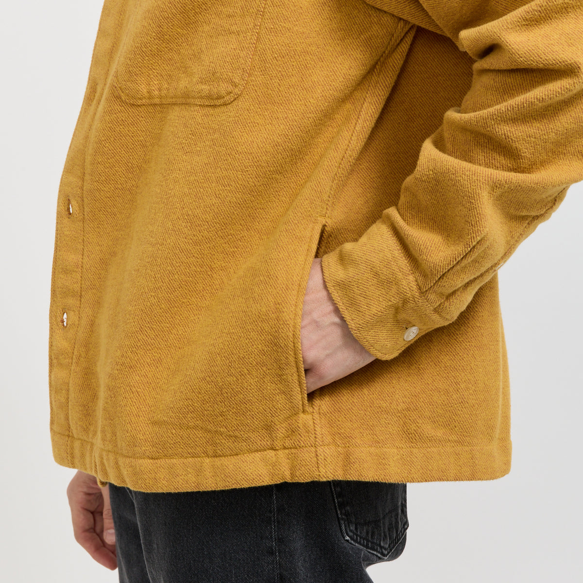 Foret Moon Relaxed Fit Overshirt Yellow - image 16
