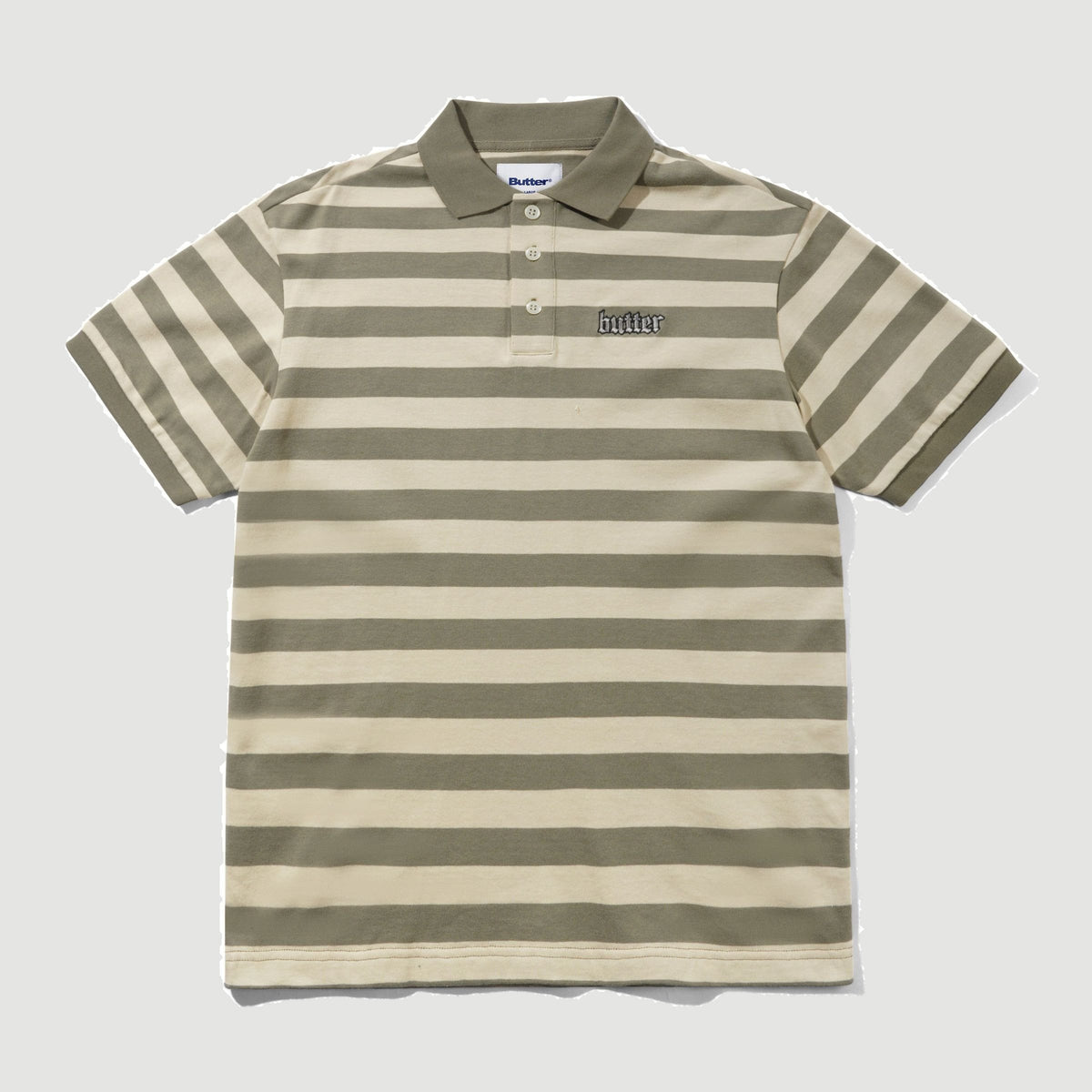 Striped Polo Shirt Beige / Tan