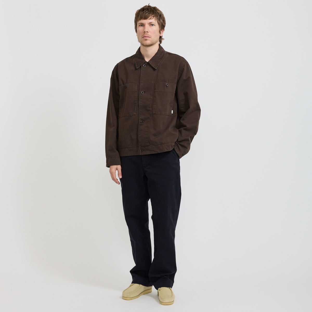 Norse Projects Arresskov Broken Twill Overshirt Delicioso Brown - image 7