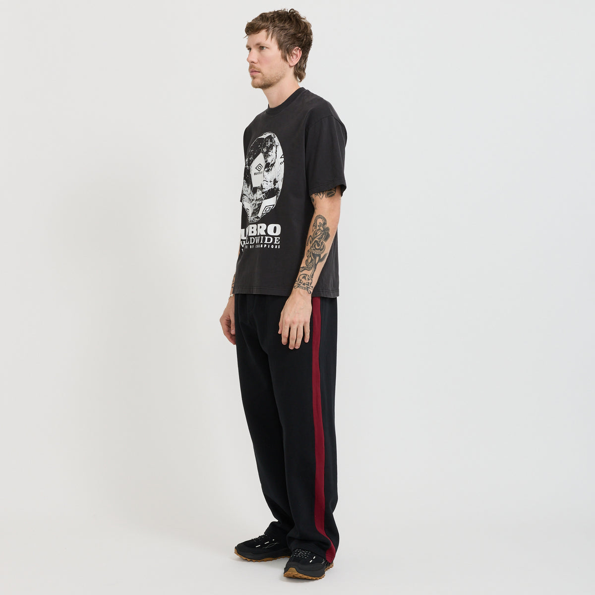 Butter Goods x Umbro World Game Tee Washed Black