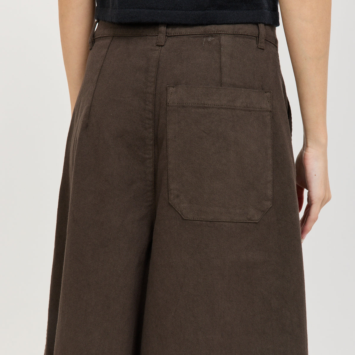 YMC Deadbeat Trouser in Brown - model 8