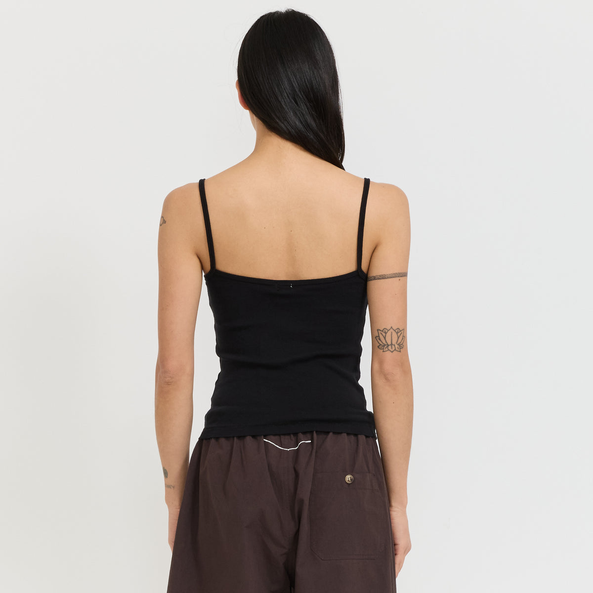 Rib Camisole Black