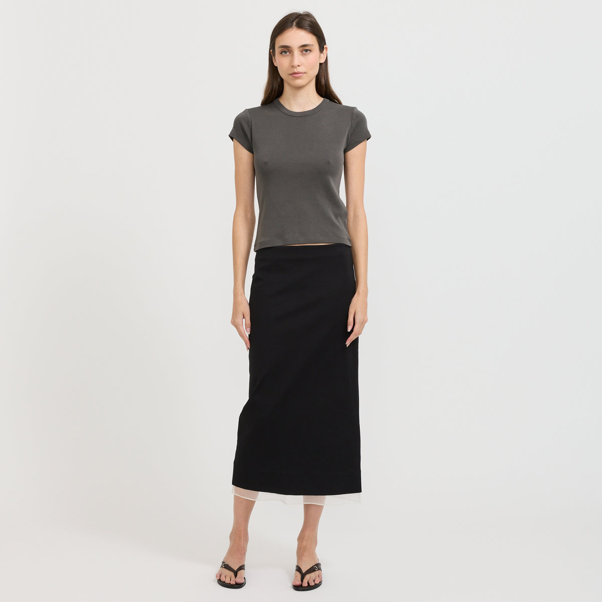 St. Agni | Baby Tee Dark Moss | Maplestore