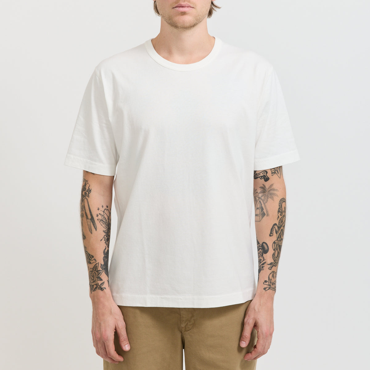 Norse Projects Elmelunde Soft Compact Cotton T-Shirt White - image 5