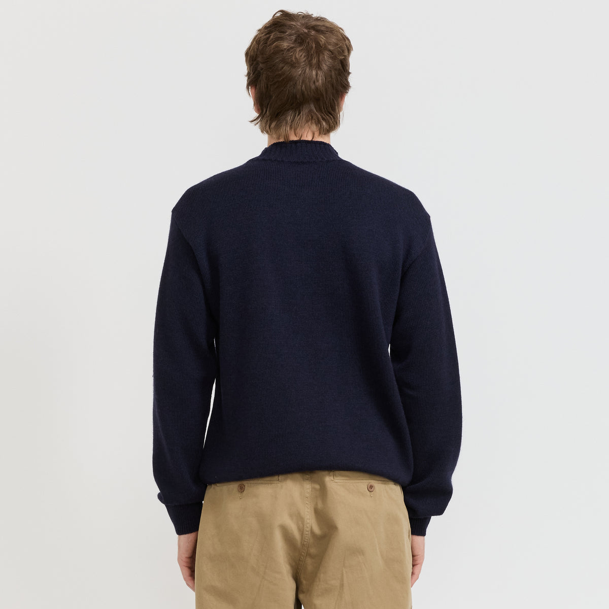 Norse Projects Sagvatnet Wool Roll Neck Sweater Dark Navy - image 4