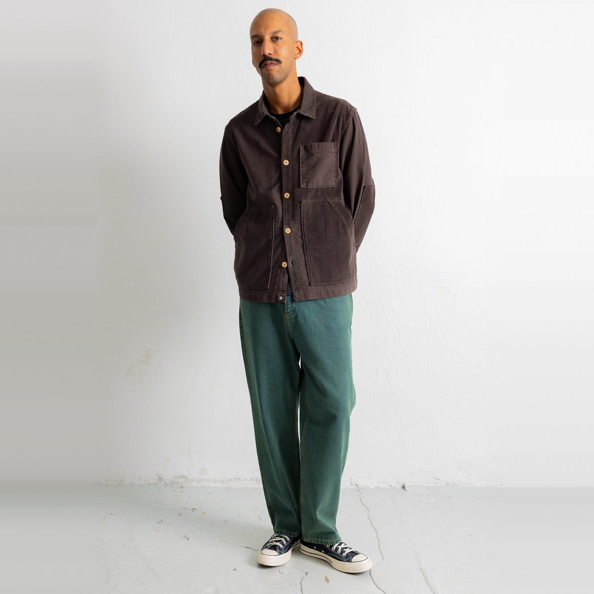 Assembly Worker Jacket Espresso Cord Mix